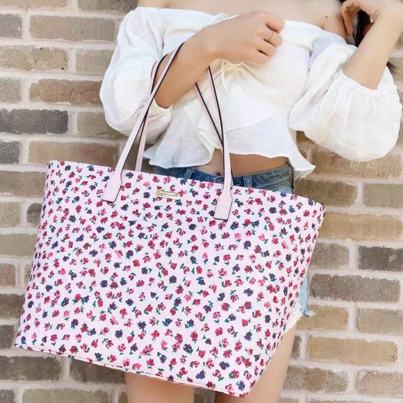 Kate Spade ♠️ Large Floral Tote - Picture 2 of 5